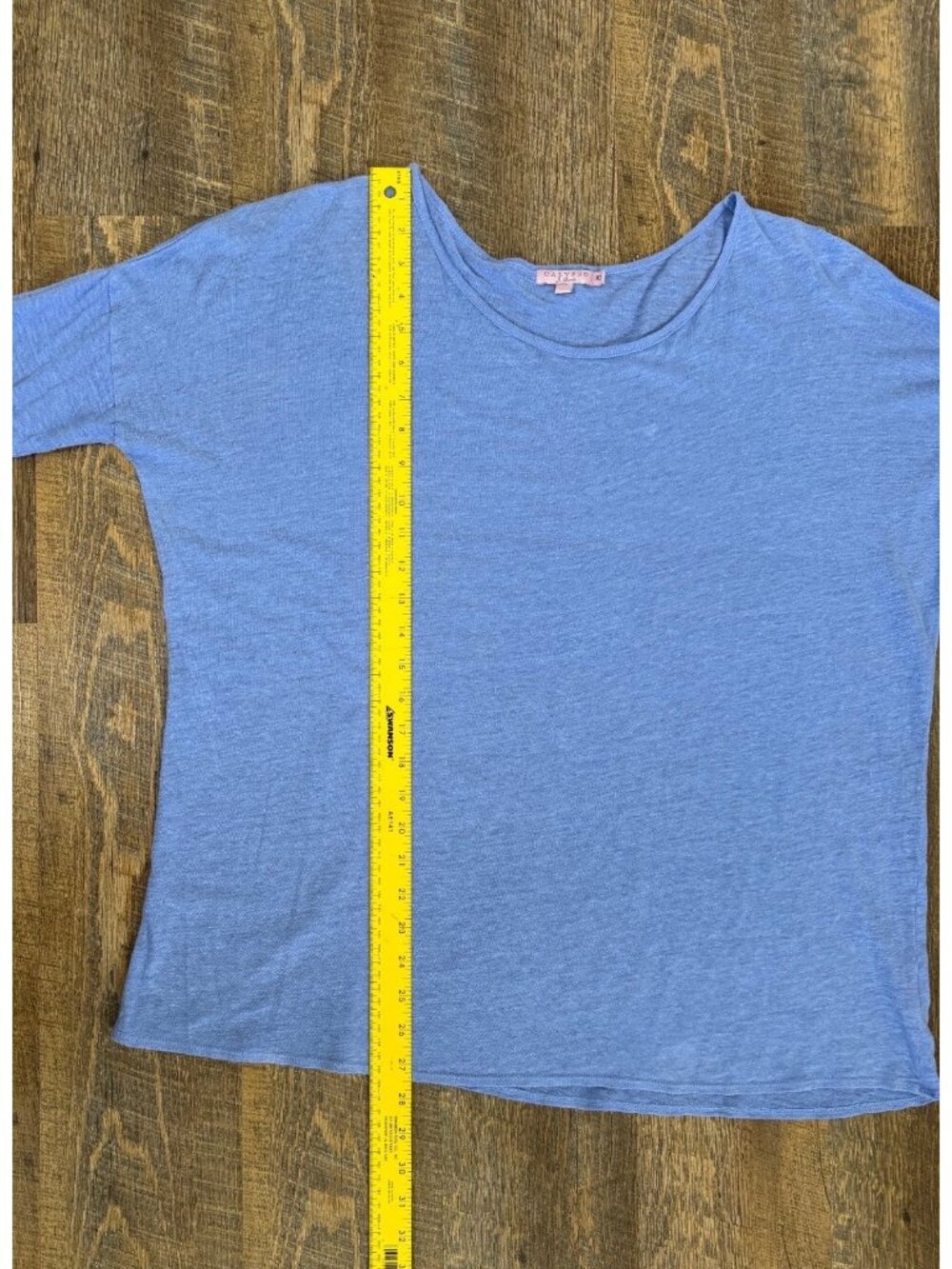 Calypso St. Barth Blue 100% Linen Oversized Tunic Top Women’s XS - Picture 3 of 14